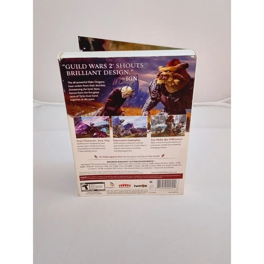Guild Wars 2 PC Complete 2-Disc Game Complete with‎ Manual ML307